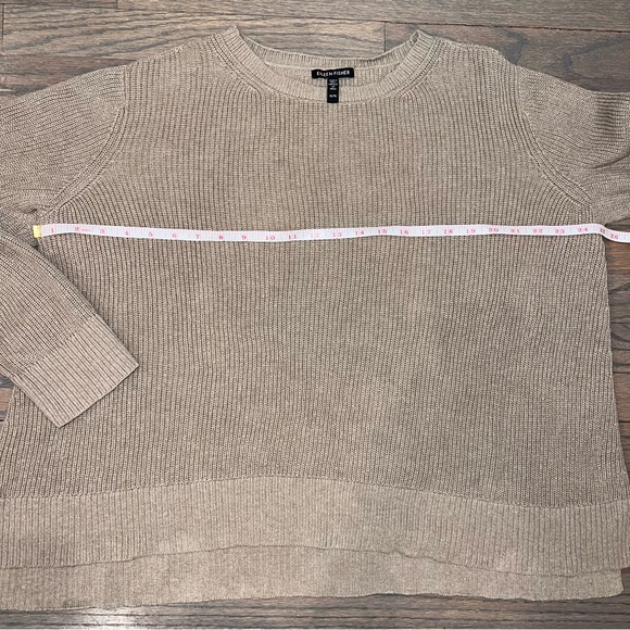 Eileen Fisher Sweater 100% Organic Cotton Knit Women’s XL Taupe Quiet Luxury - Picture 4 of 7